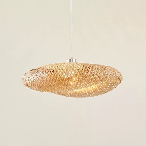 [NEUWERTIG] B-Ware Lindby Hängeleuchte Eleane Bambus Natur ø 50 Cm Deckenlampe Lampe Leuchte S121 (1/2)
