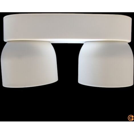 [NEUWERTIG] Nordlux Downlight Pitcher Gu10 Zweiflammig Metall Weiß Deckenlampe Deckenleuchte B-Ware (1/2)