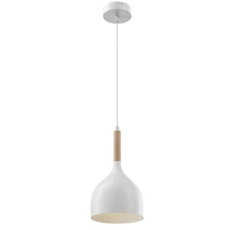 [NEUWERTIG] Euluna Hängeleuchte Noak Deckenlampe Pendelleuchte Einflammig Weiß Holz Natur B-Ware (1/2)
