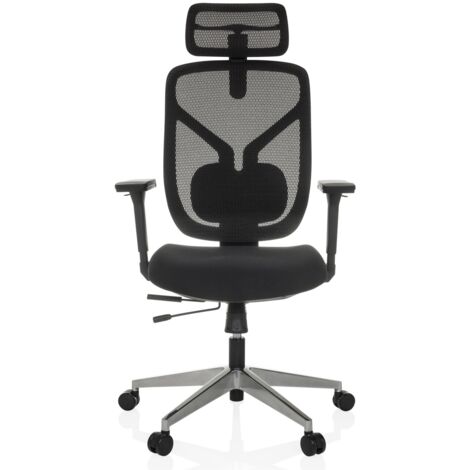 [GEBRAUCHT] Hjh Office Bürostuhl Cassilis B Schwarz Netzstoff Kopfstütze Lordosenstütze B-Ware (1/2)
