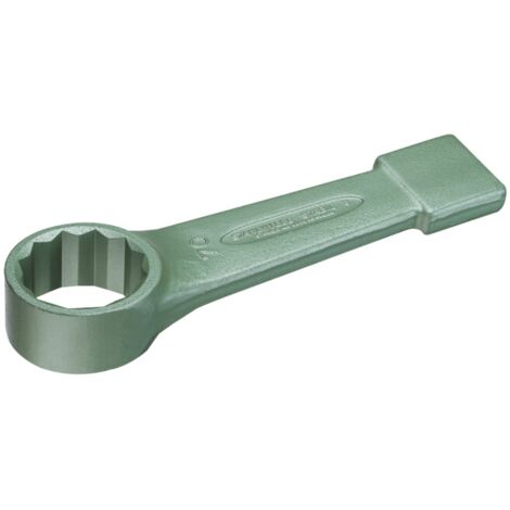 [NEUWERTIG] Stahlwille Schlag Ringschlüssel Maulschlüssel Sw.75mm Grün Lackiert Chromstahl B-Ware (1/2)