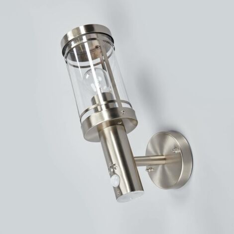 [GEBRAUCHT] Lindby Außenwandleuchte Djori Außenlampe Lampe Leuchte E27 Edelstahl Mit Sen130 B-Ware (1/2)