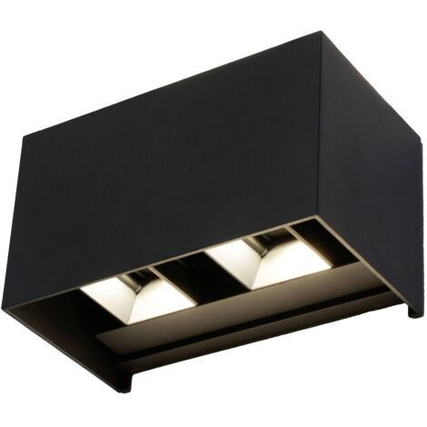 [NEUWERTIG] Eco Light Dakar 1210118 Led Außenwandleuchte Led Fest Eingebaut 12 W Wandlampe B-Ware