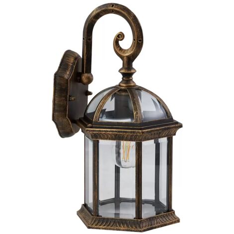 [NEUWERTIG] Lindby Außenwandleuchte Adelisa Gold Antik Alu Höhe 39cm Wandlampe Lampe Leuchte B-Ware (1/2)