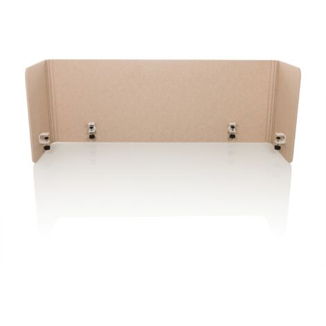 [GEBRAUCHT] Hjh Office Tischtrennwand Akustikpanel Flexmiut Sichtschutz Pet Beige Trennwand B-Ware (1/2)