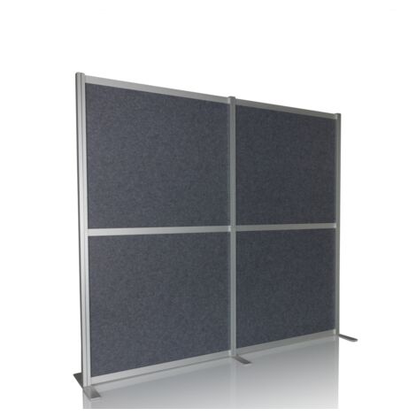 [NEUWERTIG] Hjh Office Akustiktrennwand Panel Lärmschutz Flexmiut Modul 167x192 Pet Grau     B-Ware (1/2)