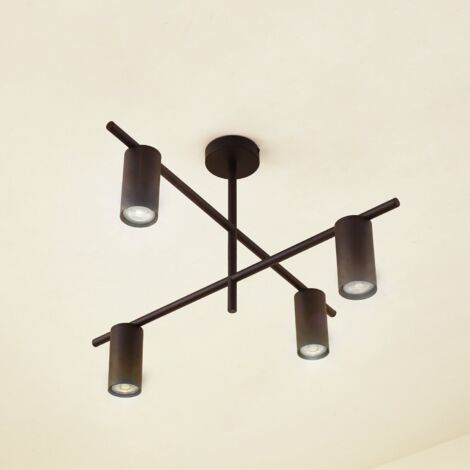 [GEBRAUCHT] Lindby Deckenleuchte Lampe Beleuchtung Marilou Schwarz 4 Flammig ø 70cm B-Ware