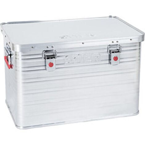 [NEUWERTIG] B-Ware Alubox 50 Liter Staub  Und Spritzwasserresistent Aluminimbox Mit Deckel (1/2)