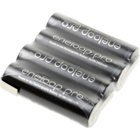 [NEUWERTIG] Panasonic Eneloop Akkupack Batterie Mignon Z Lötfahne Ni Mh 4x 4.8 V 2450m Ah B-Ware (1/2)