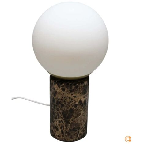 [GEBRAUCHT] Nordlux Tischleuchte Lilly Tischlampe Tischlicht Marble Mit Marmorsockel Braun B-Ware (1/2)