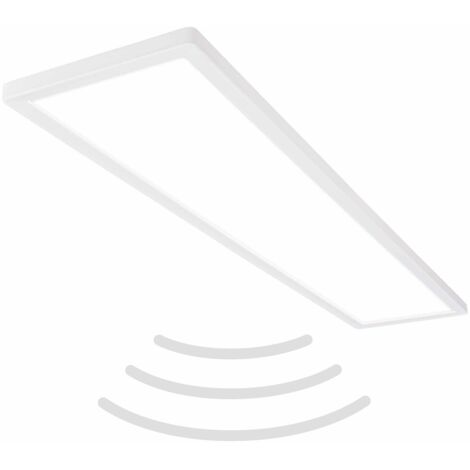 [GEBRAUCHT] Briloner Led Panel Leuchte Sensor Deckenlampe 98x20cm Ip44 4000 K Kunststoff Weiß B-Ware (1/2)