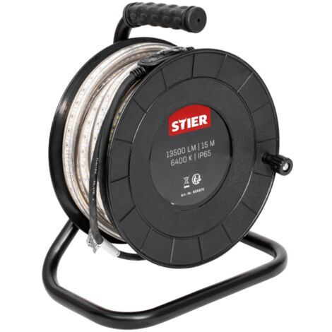 [NEUWERTIG] Stier Led Streifen Baustrahler Lichtband Baustelle 15m 13500lm 6400k Pvc Rolle  B-Ware (1/2)