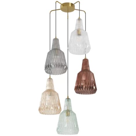 [GEBRAUCHT] Lindby Belarion Hängeleuchte Multicolour 5 Flammig Pendelleuchte Leuchte Lampe B-Ware (1/2)