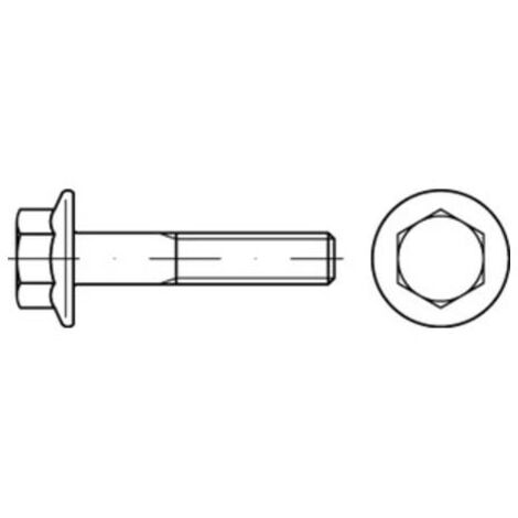 Flanschschrauben Sechskantkopf DIN 6921 6 x 60 mm Stahl kaufen bei