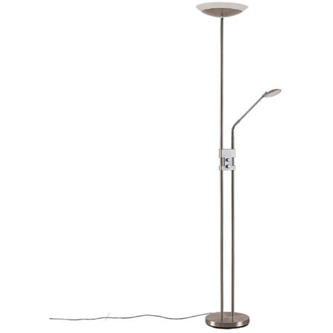 LED Stehlampe "Jonne" aus Metall dimmbar für Wohnzimmer & Esszimmer von Lindby