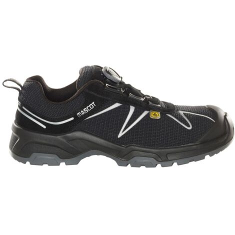 Mascot FOOTWEAR FLEX Sicherheitshalbschuh F0122 S3 ESD DGUV W10 Gr. 48 schwarz/silber