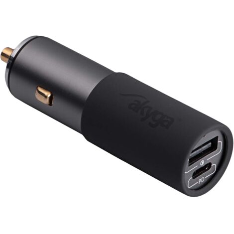 AKYGA Autoladegerät AK-CH-26 100W USB-A + USB-C PD Schnellladung 3 5-20V / 1,5-5A Grau (1/4)