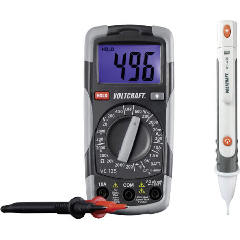 VOLTCRAFT DT-TEST-KIT 150 Hand-Multimeter  digital  CAT III 600 V Anzeige (Counts): 2000