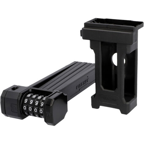 FISCHER FAHRRAD PROTEC FN85 Faltschloss  Schwarz