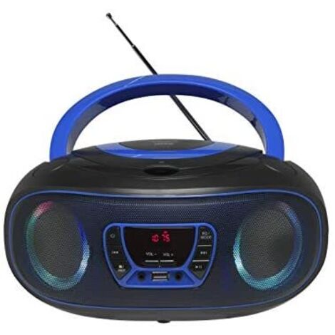 Denver TCL-212 BT Boombox CD/MP3/USB blau (1/5)