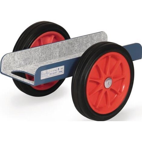 Fetra Plattenroller in U-Form, mit Vollgummi-Bereifung (1/2)