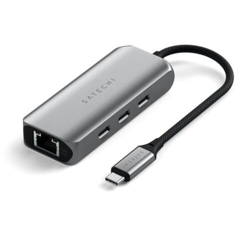 Satechi USB-C 4-Port Hub with 2.5 Gigabit Ethernet space grey (1/5)