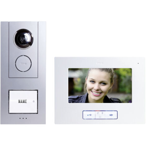 m-e modern-electronics VISTUS VD ALU-6710 S  Video-Türsprechanlage Kabelgebunden   Silber