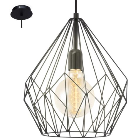 Suspension vintage black attack color e27 60w 49257 (1/5)