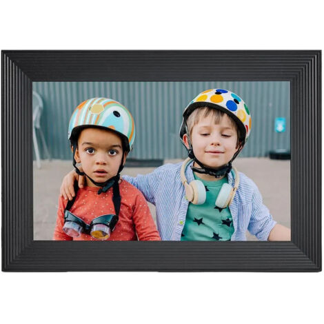 AURA Aura Frames AF900 Auraframe Carver, Gravel 25,4cm (10') Digitaler Bilderrahmen (AF900-BLK)
