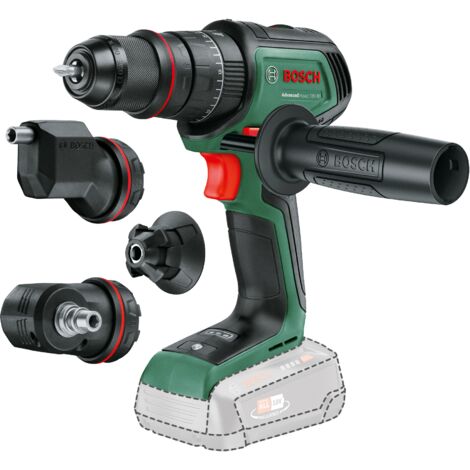Bosch Akku-Schlagbohrschrauber AdvancedImpact 18V-80 QuickSnap (zum Bohren und Schrauben, 18V System, bürstenlos, 82 Nm, 13-mm-Bohrfutter, Zusatzhandgriff, ohne Akku)