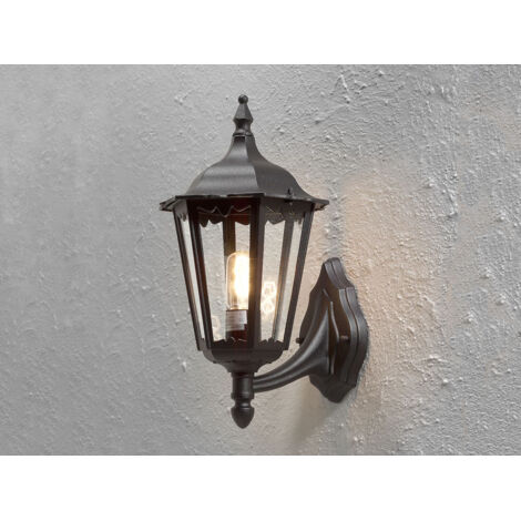 Wandleuchte FIRENZE, sechsstrebig, E27, Aluminium schwarz (1/4)