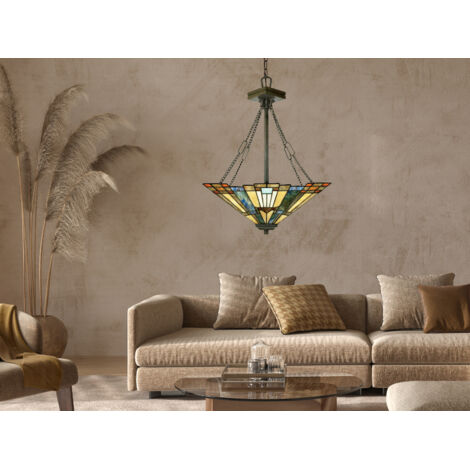 Elstead Inglenook - 3 Licht Decke Anhänger Bronze, Tiffany, E27 (1/5)