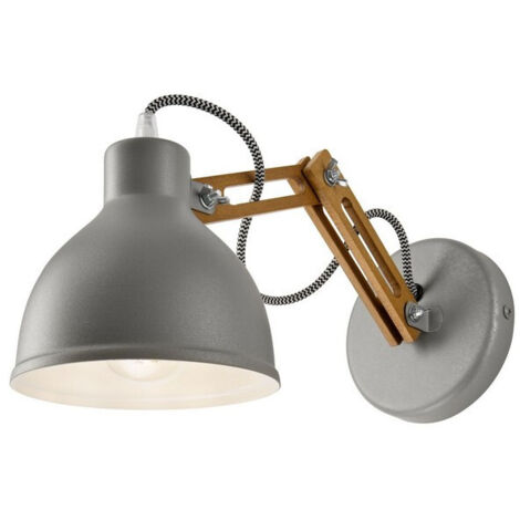 Lamkur Marcello Adjustable Dome Wandleuchte Rustikal, 1x E27 (1/5)