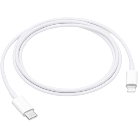 Apple iPad/iPhone/iPod Anschlusskabel [1x USB-C® Stecker - 1x Lightning] 1.00 m Weiß (1/4)