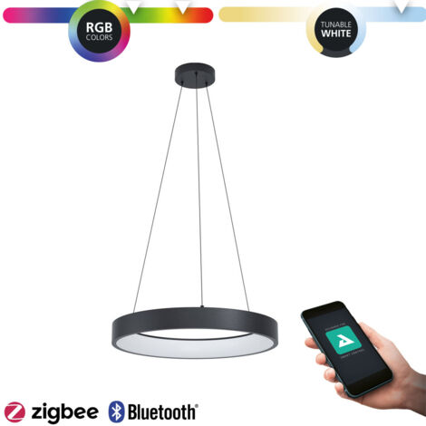 Eglo LED CCT Deckenleuchte Marghera-Z 110x60cm schwarz RGB Smart Home connect.Z (1/4)