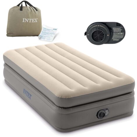 Intex 64162ND TWIN COMFORT ELEVATED AIRBED Luftbett (L x B x H) 191 x 99 x 51 cm Beige, Braun