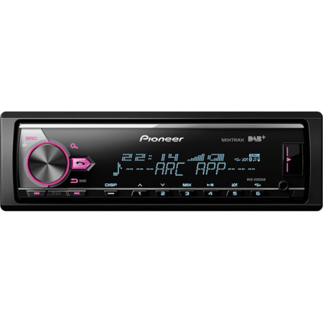 Pioneer MVH-X580DAB Autoradio DAB+ Tuner, Anschluss für Lenkradfernbedienung, Bluetooth®-Freispreche (1/3)