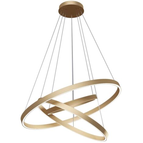 Maytoni Rim Moderne randintegrierte LED-Deckenleuchte mit 3 Ebenen aus Messing (1/5)