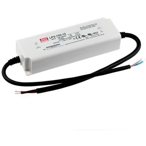 Meanwell LPV-150-12 Schaltnetzteil mit Einzelausgang, 12V 120W 10A wasserdicht, IP67 (1/4)