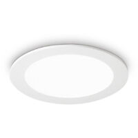 Ideal Lux Groove - LED 1 Light Large Round Warm Einbaustrahler Weiß