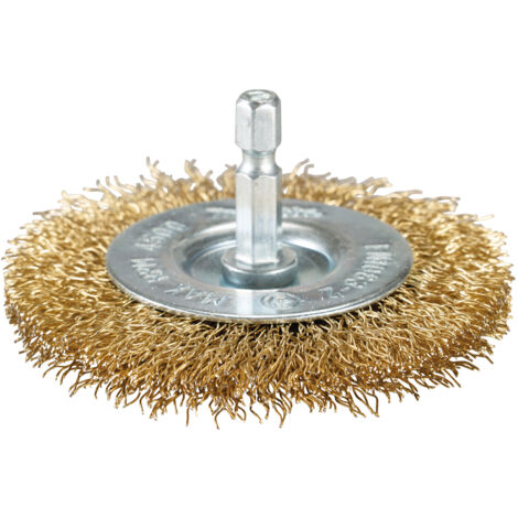 D-73689 Brosse oblique laiton pour perceuse, 75 mm, 0,3 mm, 1/4" (1/3)