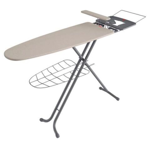 Rayen Planche à repasser Gamme Premium Housse avec non-tissé Table à repasser avec bac à linge Fer à manchon intégré Dimensions : 120,5 x 41 cm (1/4)