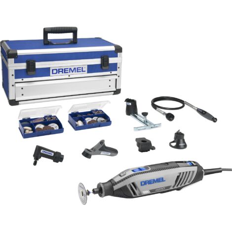 Outil rotatif Dremel 4250 175 W, jeu d'outils multifonctions avec 6 embouts et 128 accessoires, moteur 175 W avec électronique constante, vitesse variable 5 000-35 000 1/min
