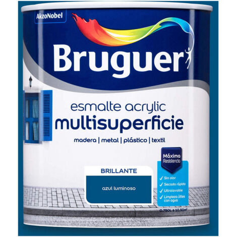 Émail Acrylique Multisurface Bleu Lumineux Vif 0,750L 5057545 BRUGUER (1/5)