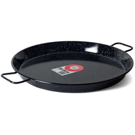 Poêle à paella valencienne 90 cm – Émail haute résistance – Pour cuisson traditionnelle – Compatible tous feux – La Ideal - ESMALTE50R (1/2)