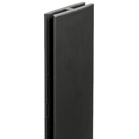 Nortene – Profilé aluminium H anthracite 97,5 cm – Résistant pour finitions murales et de sol – Idéal pour projets structurels