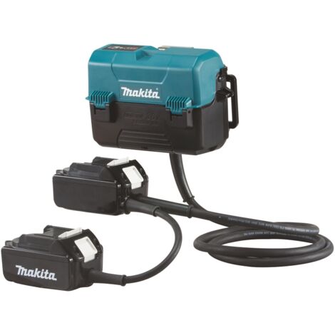 Makita – 1975806 Adaptateur de transport pour batteries 18V Li-Ion – Capacité 12Ah – Indicateur de charge – Compatible avec 2 batteries 18V LXT