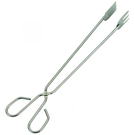 PINCE À VIANDE LONGUE EN ACIER INOXYDABLE - 35 CM (1/2)
