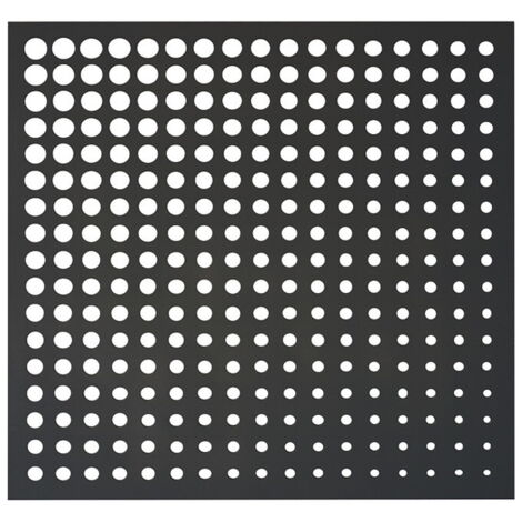 Nortene – Panneau décoratif anthracite MOON 1 x 1 m – Fabriqué en PP injecté – Traitement anti-UV – Pour protection visuelle et support plantes grimpantes