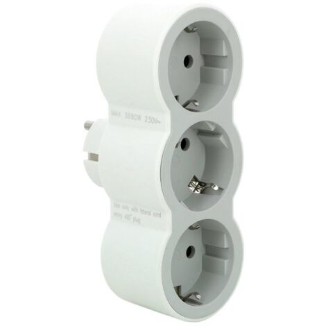 Legrand – Adaptateur 3x2P+16A blanc/gris – Pour applications industrielles – Performances optimales en environnements exigeants (1/2)